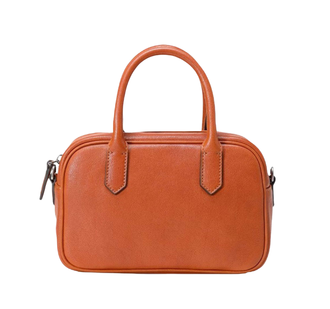 Bernsteinfarbene Mini-Tasche