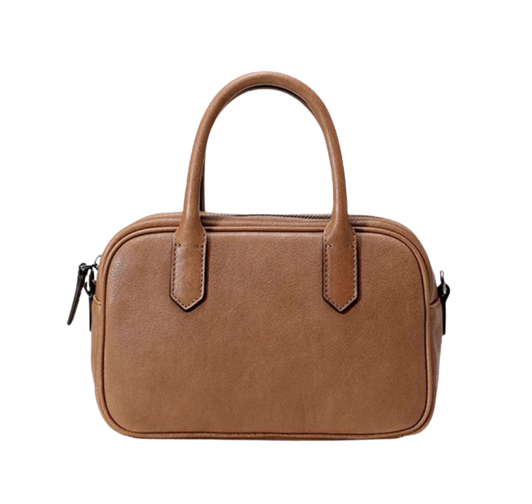 Bernsteinfarbene Mini-Tasche