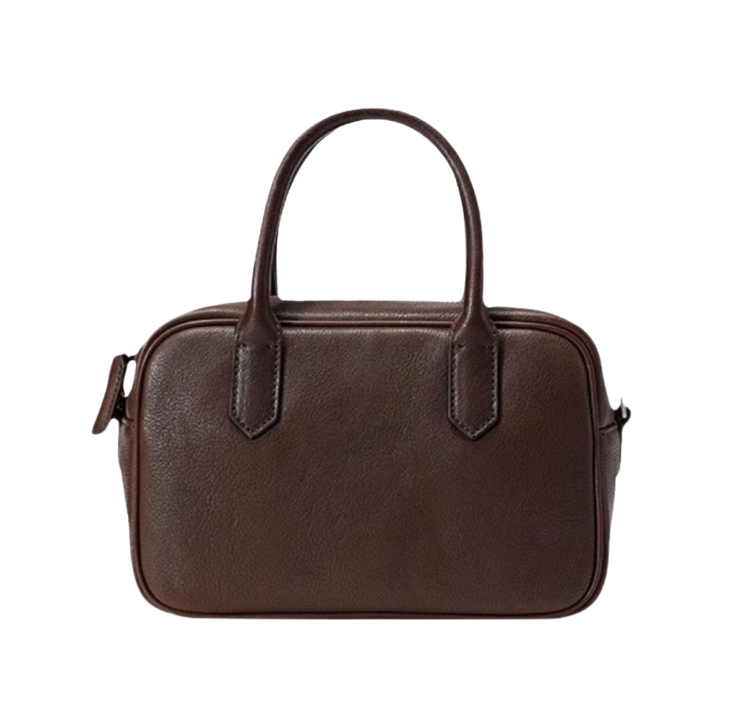 Bernsteinfarbene Mini-Tasche