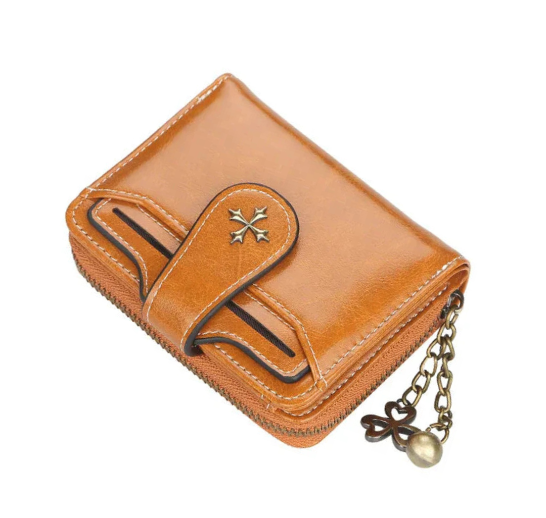 Klassische Lederbrieftasche mit Charme