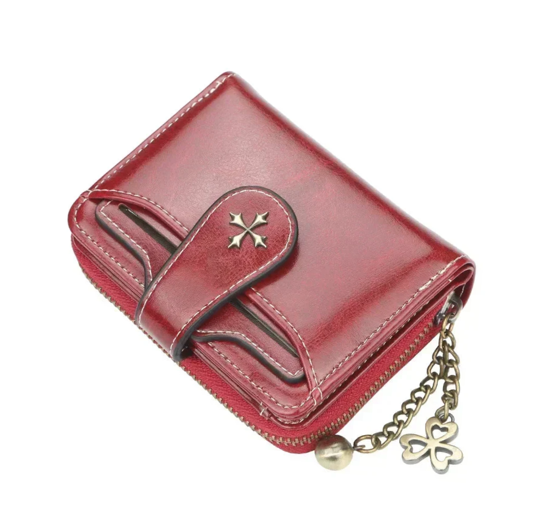 Klassische Lederbrieftasche mit Charme