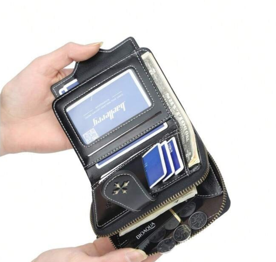Klassische Lederbrieftasche mit Charme