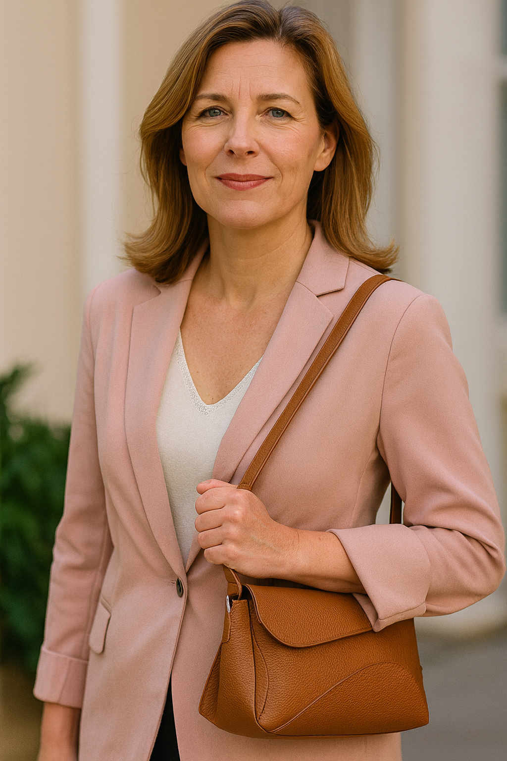 Zeitlose Kurve Schultertasche